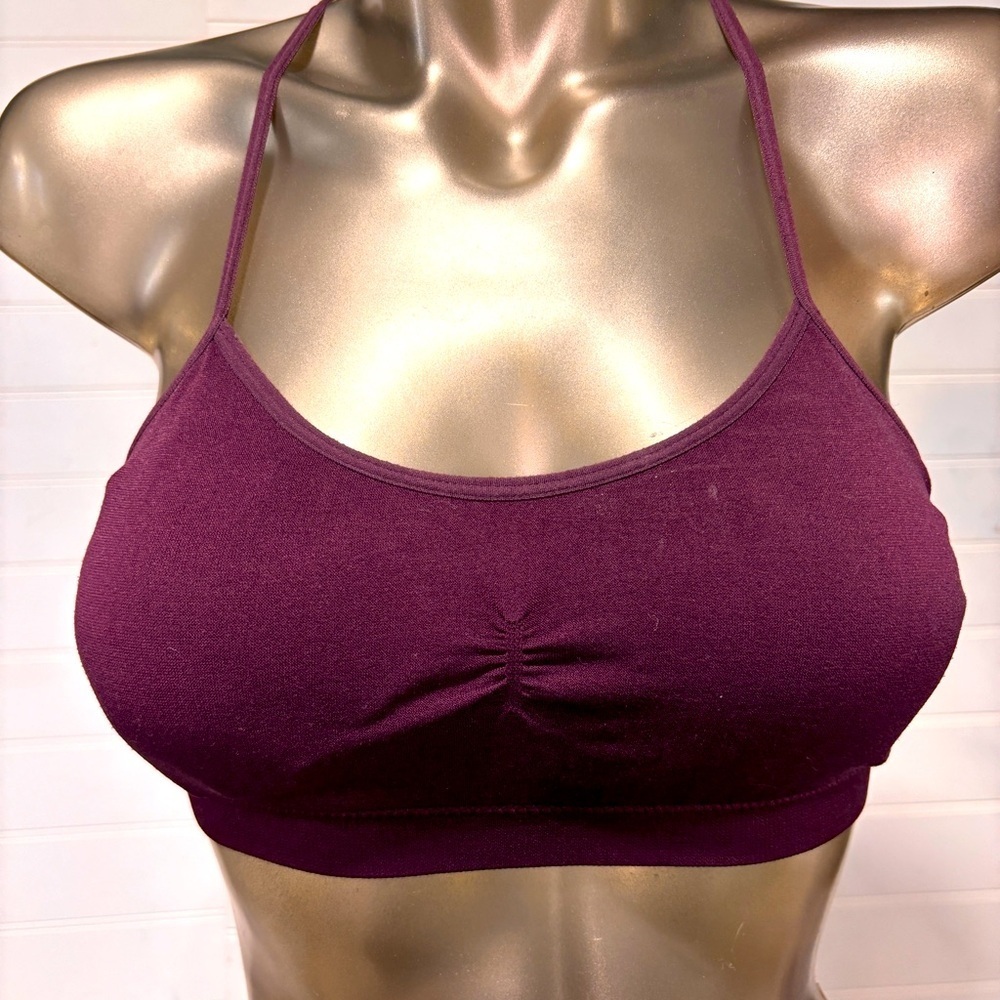 Women's Purple Wireless Bralette / Sports Bra